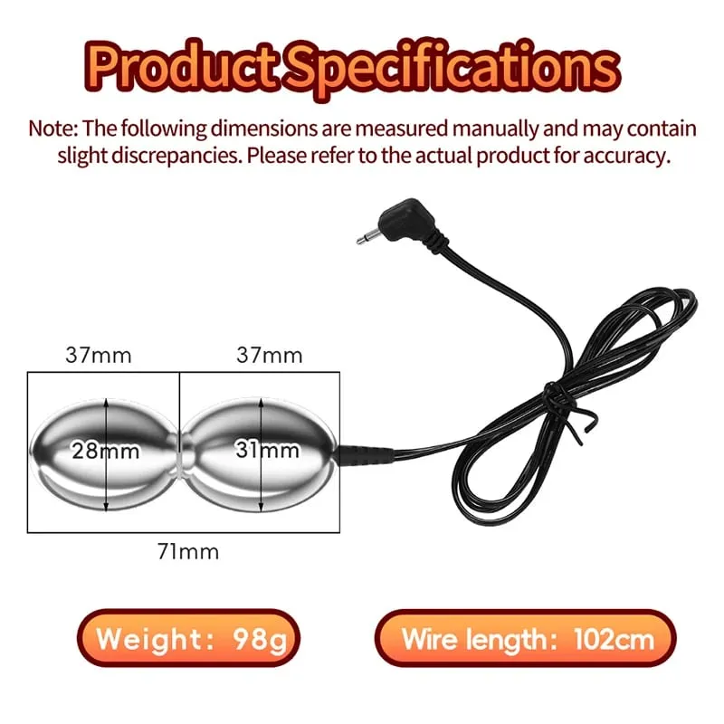 SM ไฟฟ้า Shock คู่ลูก Anal BUTT Plug Prostate Massager E-stim เพศของเล่นสำหรับชายเกย์ผู้หญิงช่องคลอดกระตุ้นตูด Dilator