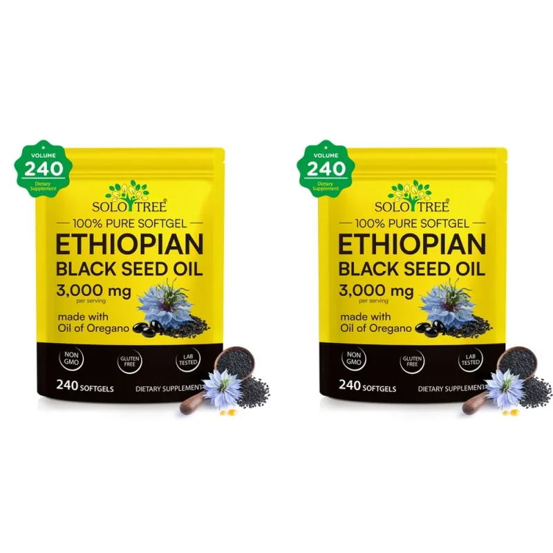 Ethiopian Black Seed Oil Oil softgels s olejem z oregana pro podporu imunity Digestive Comfort 240 softgels