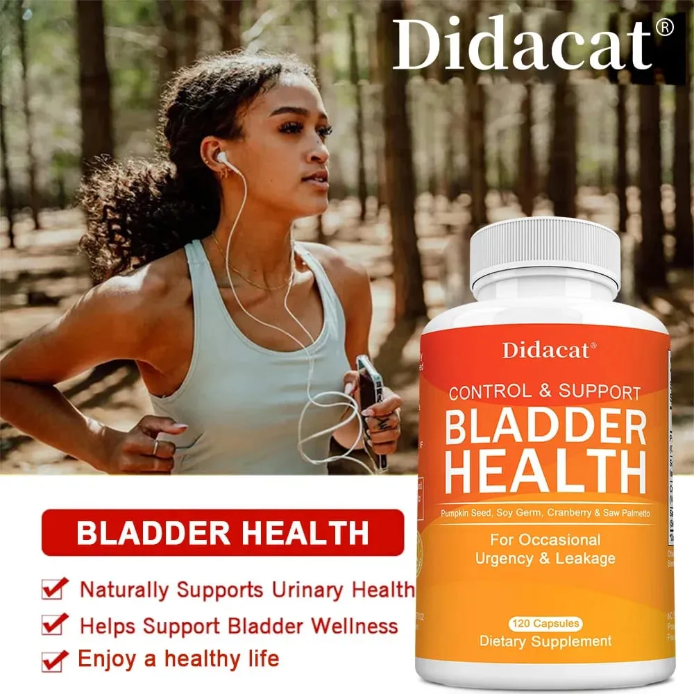 Bladder Control - with Cranberry Pumpkin Seed Extract - Urinary Tract Health Supports Healthy Urination - 120 Capsules