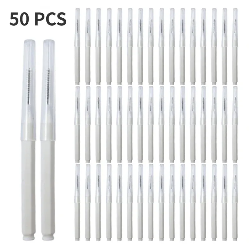 20/50PS Portable Mini Eyebrow Brushes Disposable Eyelash Brow Lifting Brush Applicators Lash Extension Comb Beauty Makeup Tools