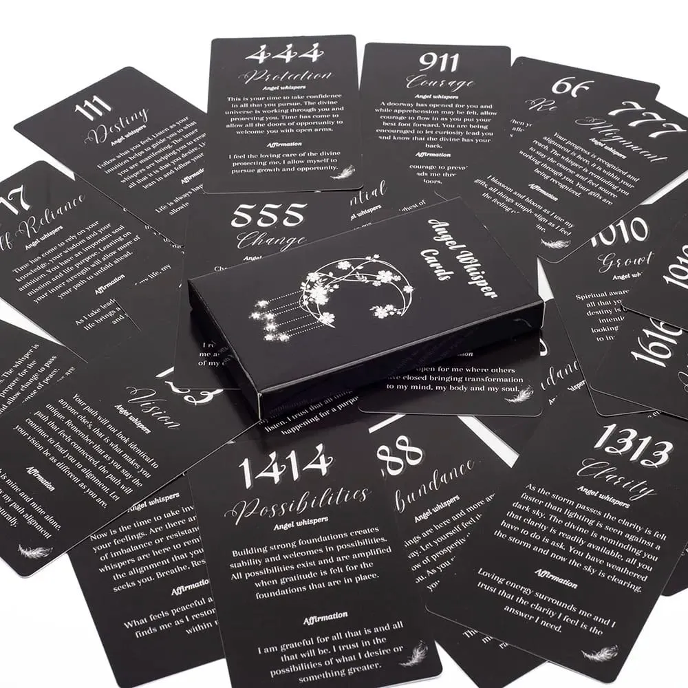 26 Cards Angel Whisper Tarot Cards English Version Board Game Divination Oracle Deck Card Game 10.3*6Cm