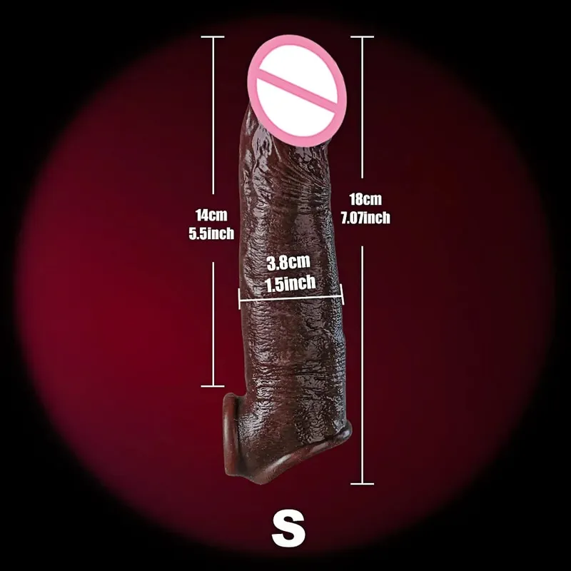 Man Dick Enlargement Semen Lock Ring For Men Delayed Ejaculation Soft Silicone Penis Sleeve Hollow Cock Ring Adult 18+ Sex Toy