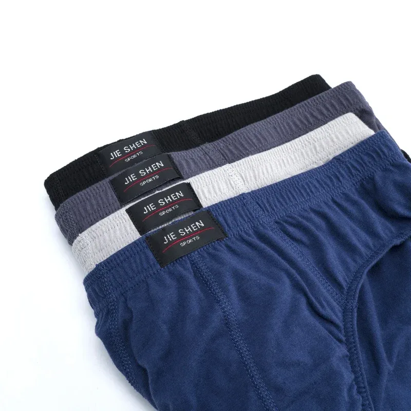 1PC Cotton Briefs Men's Comfortable Underpants Male Breathable Underwear Lingerie Panties Plue Size Xl -5XL