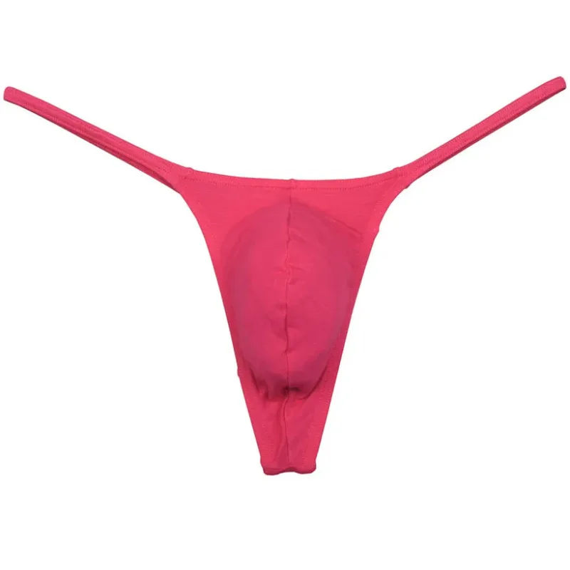 Men Modal String Thong Underwear Male Minimal Coverage Hipster T-back Jock Strap