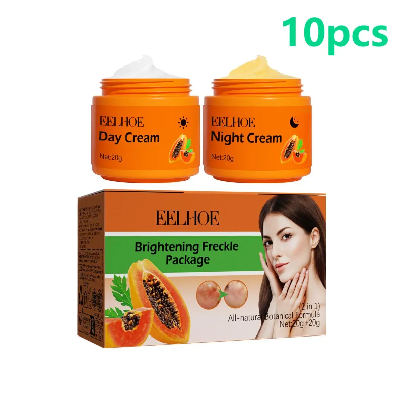 Whitening Freckle Cream Anti Pigment Dark Spot Corrector Lighten Skin Brightening Papaya Cream Day and Night Cream 40g