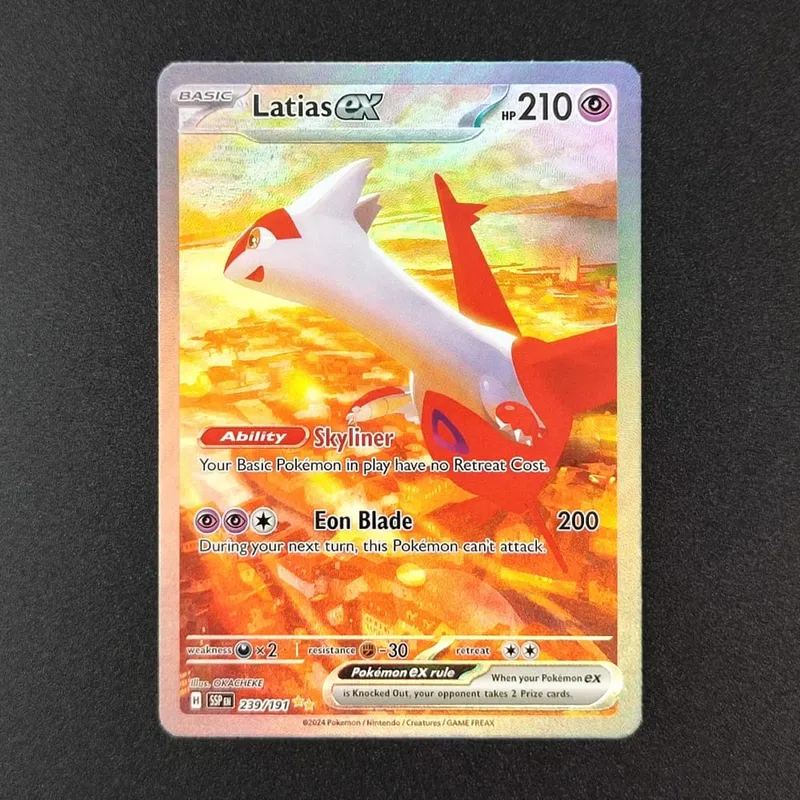 tcg การ์ดภาษาอังกฤษ SV10 SV09 Destined Rivals Team Rocket's Mewtwo Cynthia's Garchomp Ethan's Ho-Oh Trading Card Game — image 16