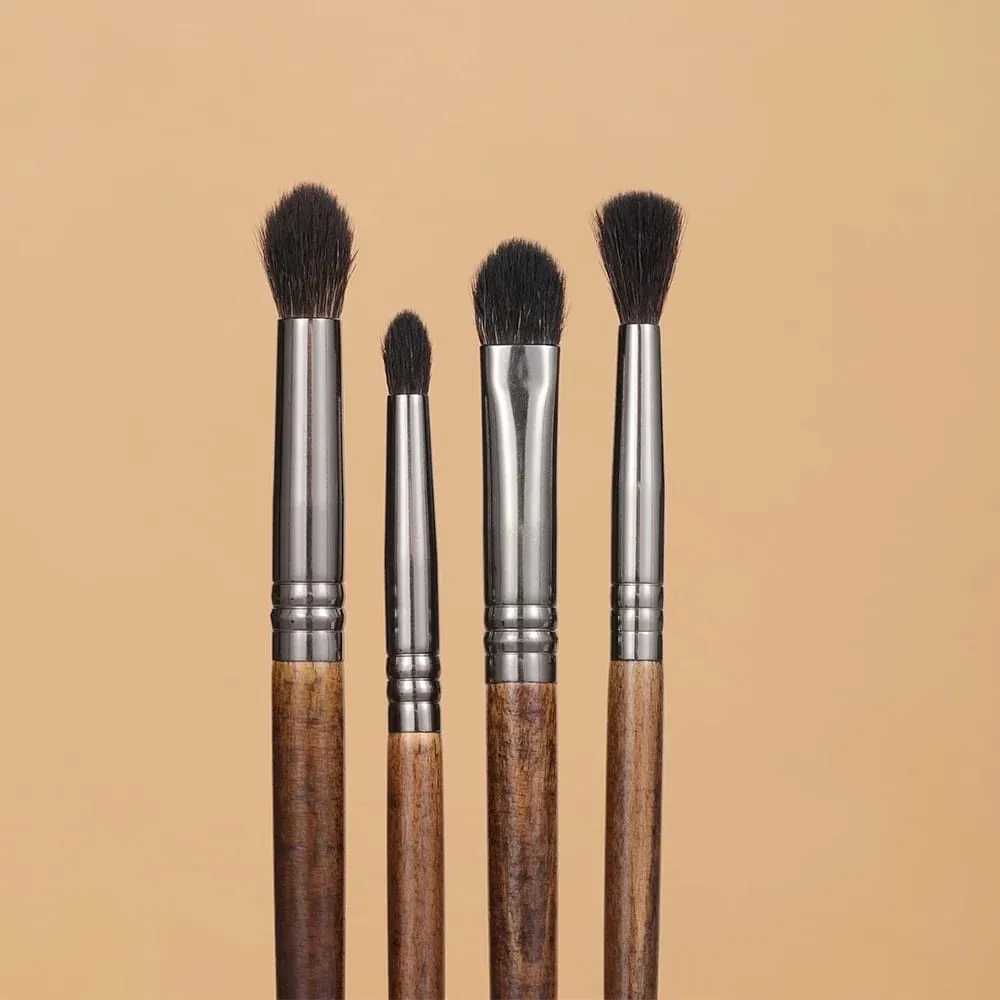 OVW Goat Hair Makeup Eyeshadow Brushes Set 4Pcs XQ111219N64b