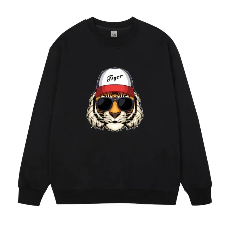 プラスサイズメンズプルオーバーフルコ​​ットンスウェット 5XL 6XL 7XL 秋冬長袖プリントトップス男性服 110kg-180kg