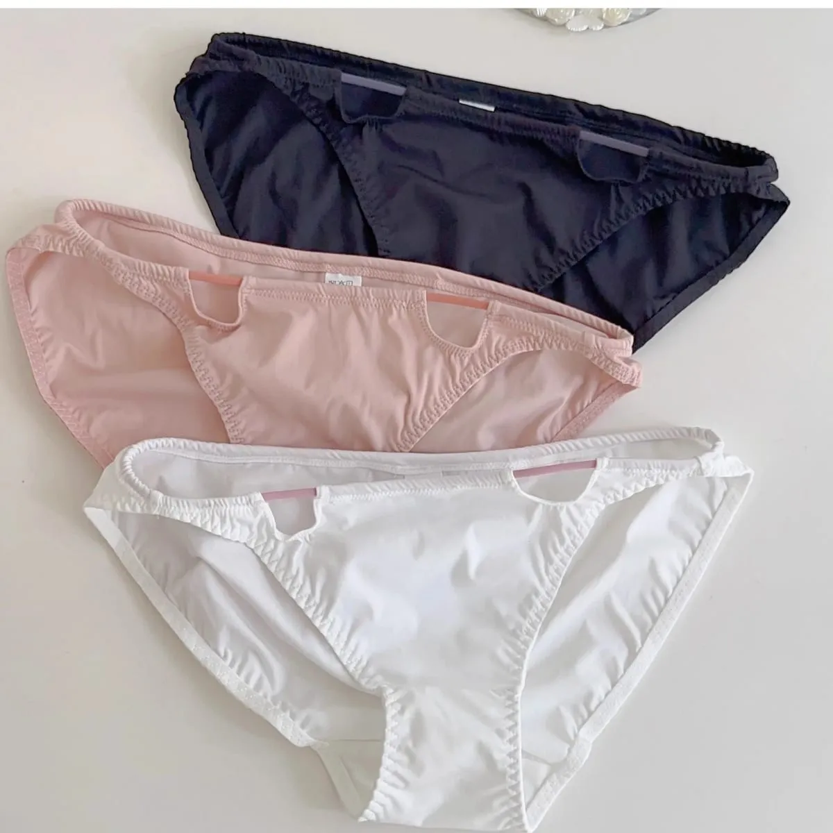 Sexy hanging neck bra simple solid color cross back bustier without steel ring breathable lingerie briefs women's underwear