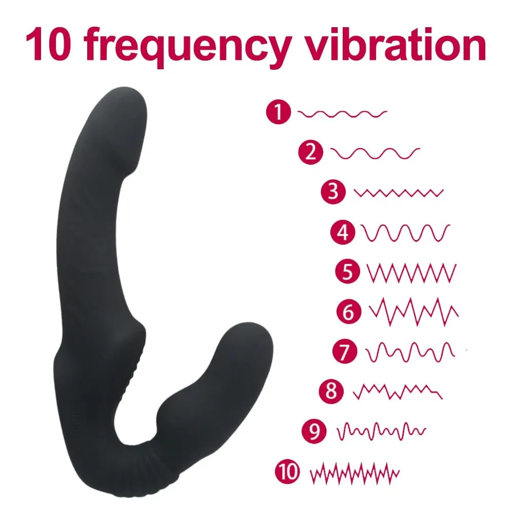 Strapless Strap-on Dildos Vibrator with Remote Control for Women Lesbian Couples G Spot Sex Toys With Clitoris Stimulator Adult — image 3