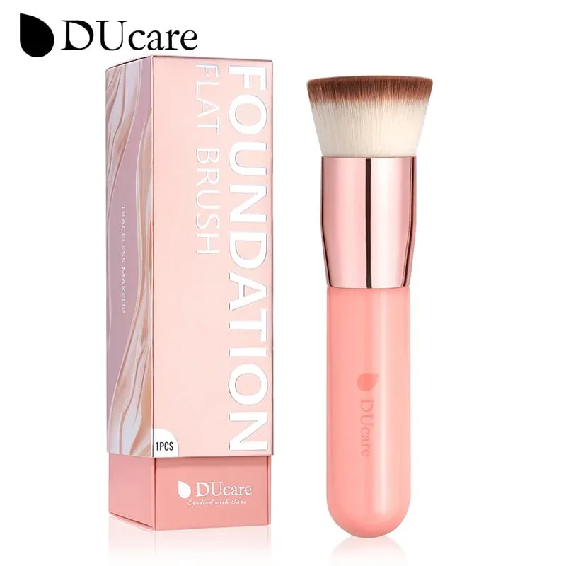 DUcare Foundation Brush Flat Top Kabuki Makeup Brushes Synthetic Hair Liquid Blending Mineral Powder Buffing Stippling Cosmetics