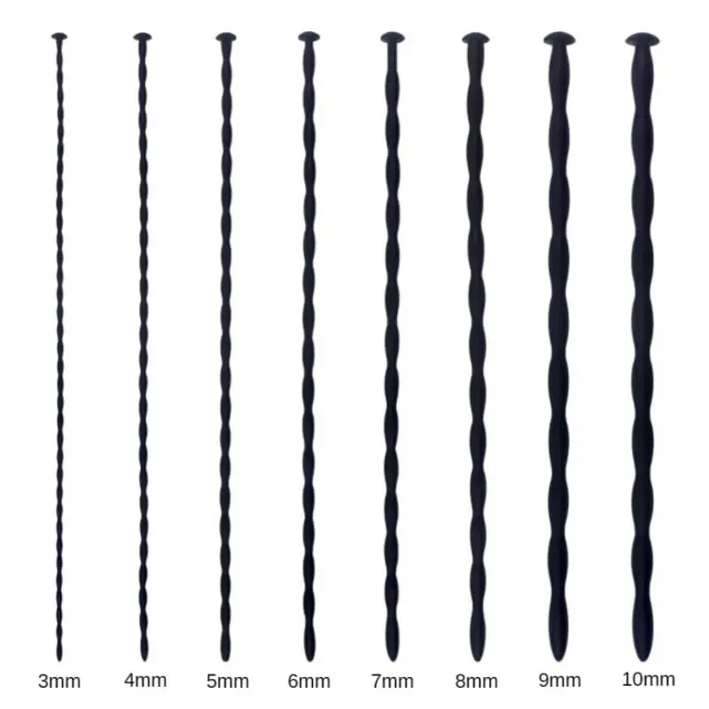 8 Sizes Urethral Sounds Beads Urethral Plug Urinary Dilator Urethra Masturbation Rod Sex Toy for Men — image 2