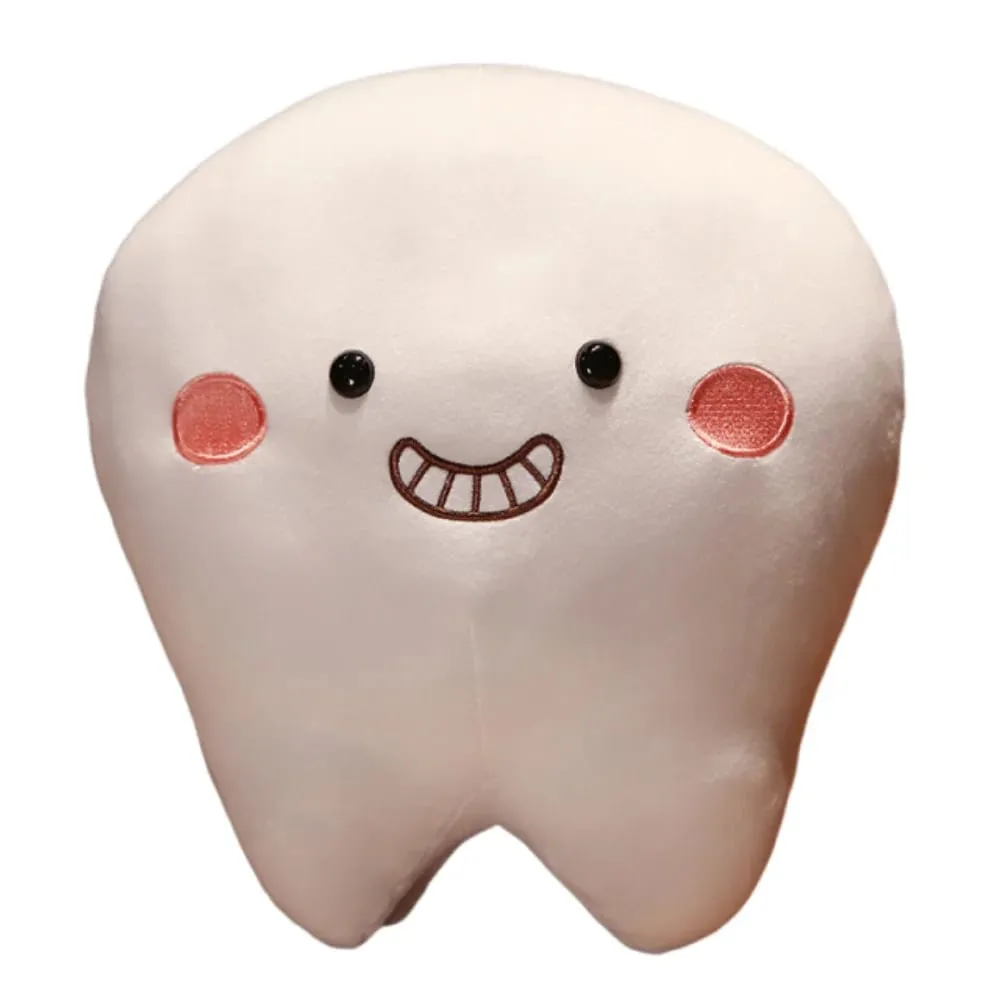Soft Pillow Tooth Plush Toys Creative Cushion Children Gits Teeth Stuffed Pillow Cartoon Design Oral Teeth Throw Pillow