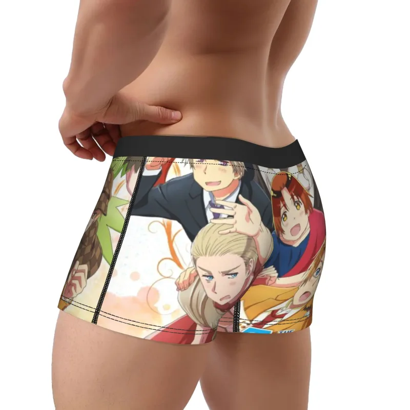 헤타리아 월드 스타 남성 복서 반바지 아늑한 속옷 팬티