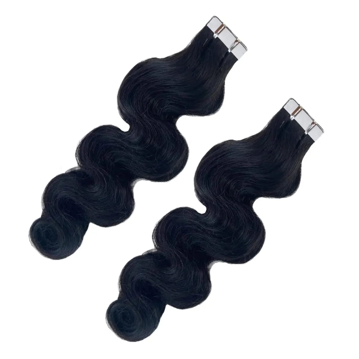 Tape In Hair Extensions Real Human Hair Body Wave 100%Human Fusion Hair 2.5g/strand 20pcs/pack Natural Human Hair Extensions 1b