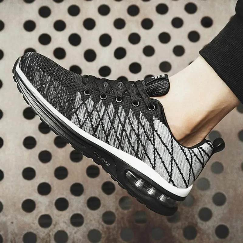 Men Running Shoes Outdoor Sneakers Non-slip Male Tennis Shoes Fashion Comfortable Lace-up Sports Shoes Designer Mesh Women Shoe