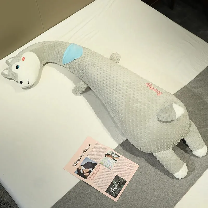 Cuscino lungo per il corpo animale Cuscino morbido in peluche per dormire Cuscino per dormire carino bambola di cartone animato Cuscino per gamba per dormiente laterale Cuscino per letto Decorazioni per la casa regalo — image 12
