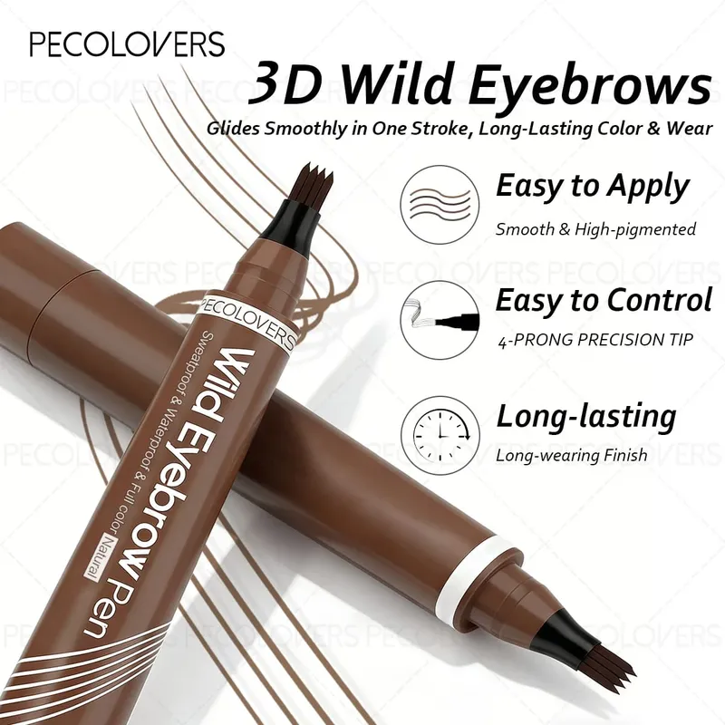 4PCS/Set Eyebrow Makeup Set - Waterproof and Smudge-proof Suitable for Eyebrow Tattooing Creating Well-defined Wild Eyebrows — image 3