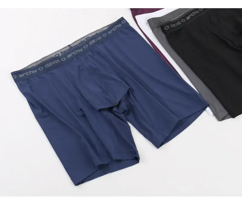 David Archy 3 Pack Mens ชุดชั้นในกางเกงบ็อกเซอร์ Basic MicroModal Soft Breathable Mens Dual Pouch Boxers Quick Dry กีฬาฟิตเนส