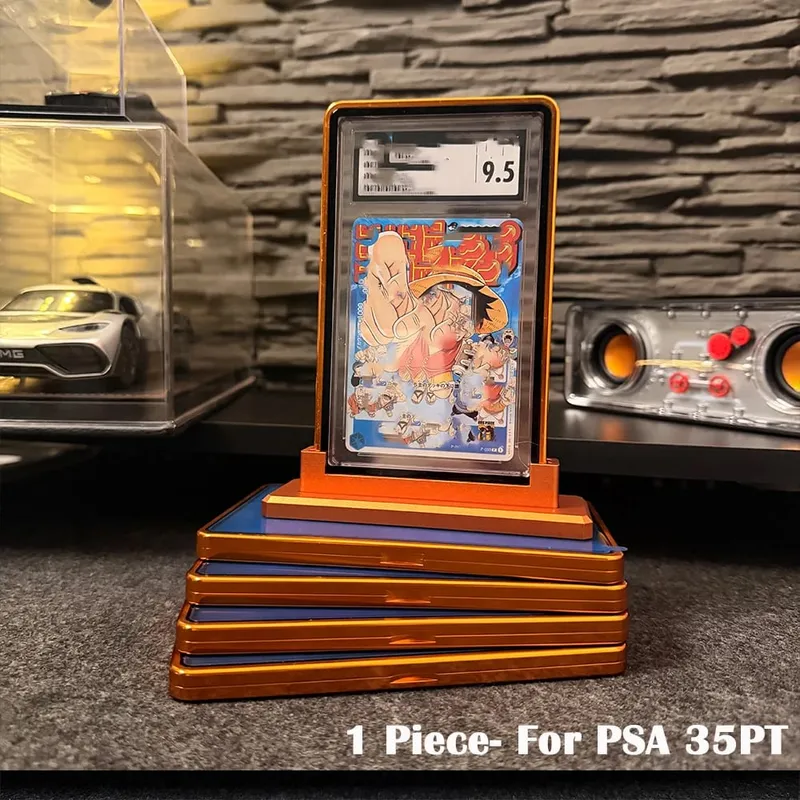 Multicolor Gradient Color Aluminum Alloy Trading Card Protect Holder Metal Case For 35PT PSA CGC Graded Card