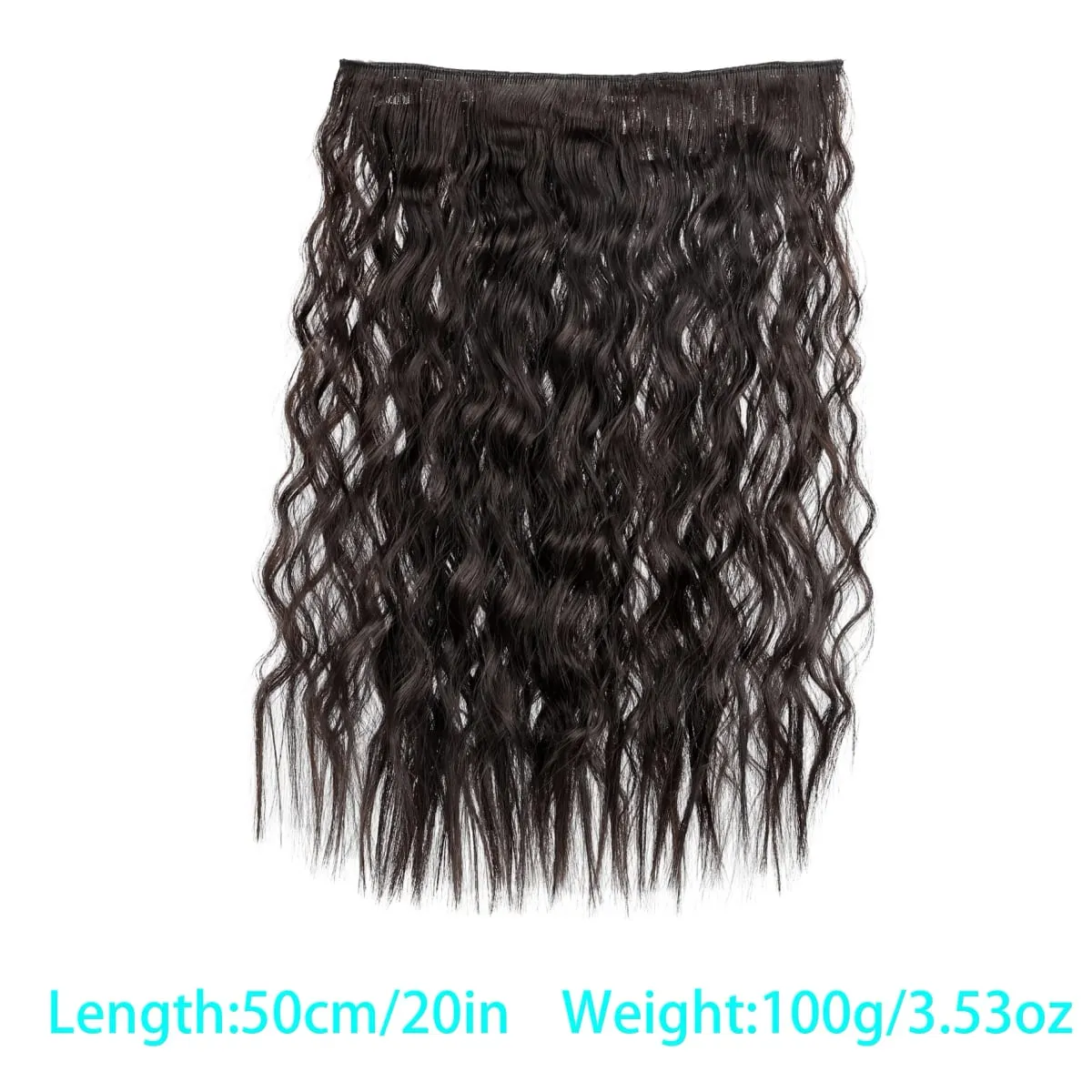 Synthetic corn beard curly hair extensions in three sizes wig head covers full top hair covers replacement for women's wigs