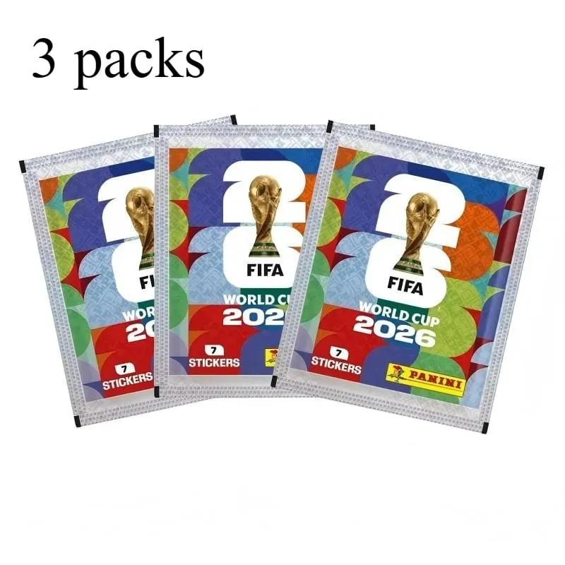2026 World Cup Official Panini Sticker Collection Mystery Card Games Football Player Collectible Blind Pack Fan Souvenir Gift.