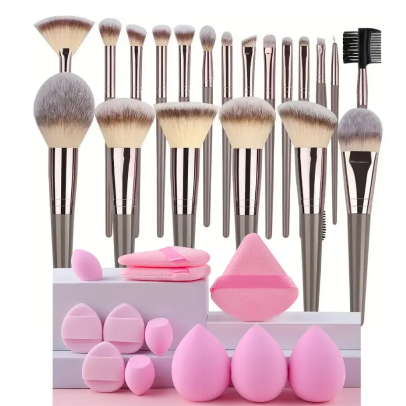 3-20PCS Makeup Brushes Set Eyeshadow Fluffy Foundation Concealer Blush Highlighter Storage Box Female Cosmetics Beauty Tools — image 11