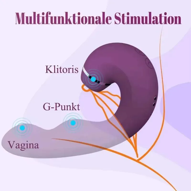 10 Frequency Vibrator Sucking Massager Rechargeable Stimulator Adult Sex Toy for Women Couples — image 2