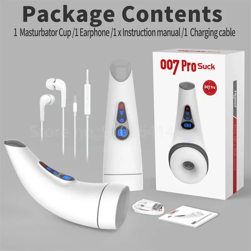 Awtomatikong Makapangyarihang Pagsipsip Telescopic Male Masturbator Cup Smart Heating Vibration Blowjob Machine Orgasm Adult Sex Toys para sa Mga Lalaki