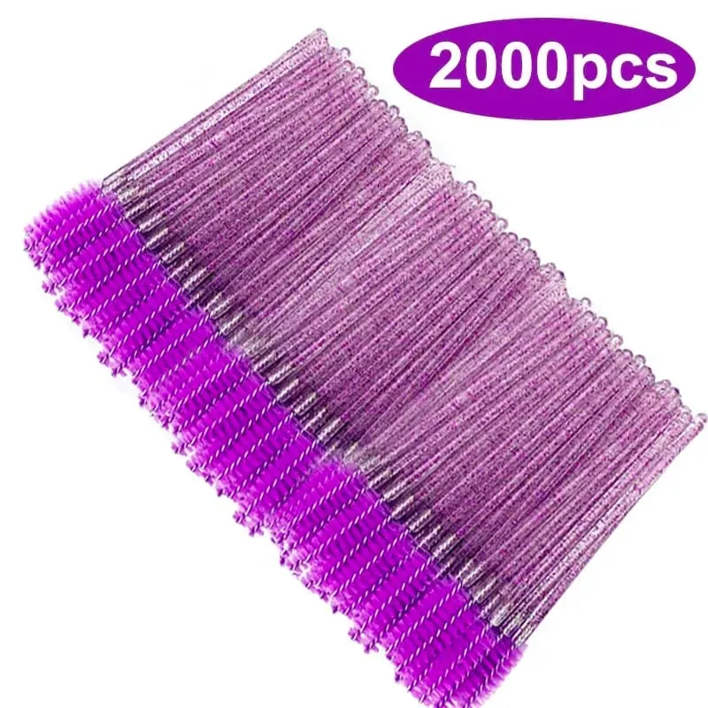 Wholesale 50/1000/2000pcs Spoolies Brush Mascara Wands Wholesale Eyebrow Lash Cleaning Brushes Applicator Makeup Tools Eyelash