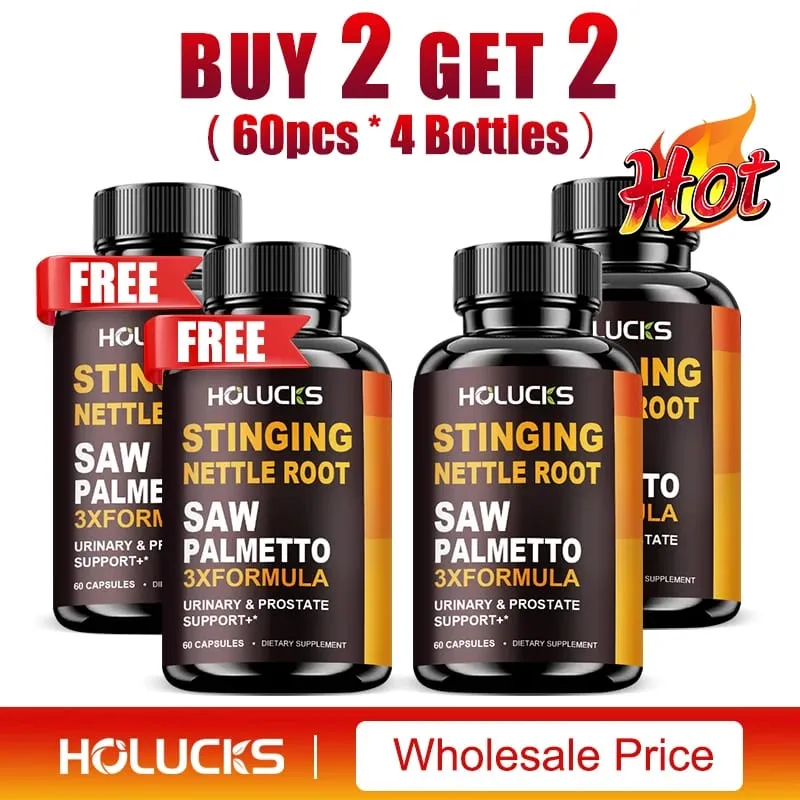Stinging Nettle Root & Saw Palmetto Capsules Help Promote Prostate Health Hair Growth Urinary Tract Support Premium Formula