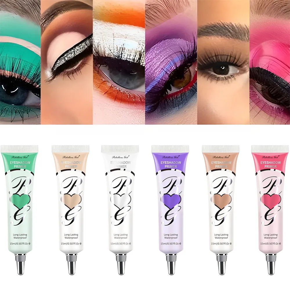 6 Colors Matte Eyeshadow Primer – Crease-Proof Oil-Control Eye Base Long-Lasting Smudge-Resistant Color-Correcting Primer