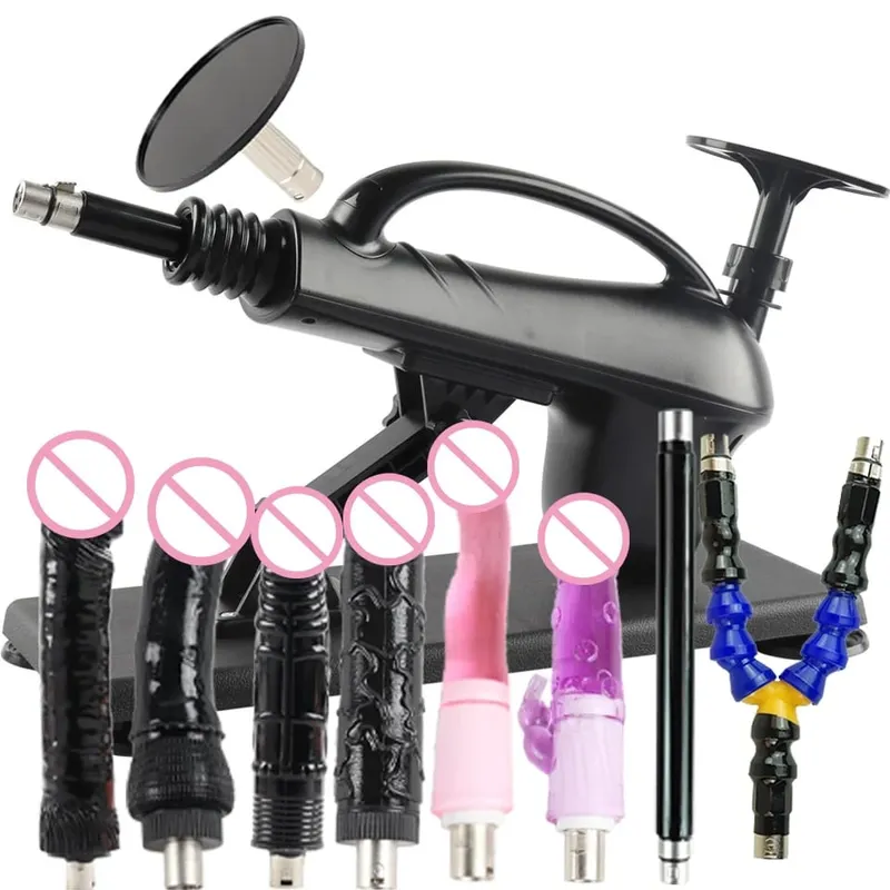 A2SS-Portable Automatic Masturbation Machine for Women with Big Dildo Men's Sex Toy Pumping Gun for Couples