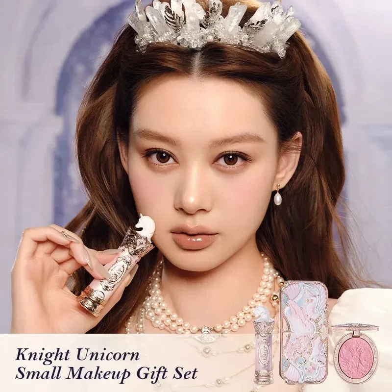 Flowerknows Knight Unicorn Collection Makeup Set Eye Shadow Palette Long Lasting Lipstick Blusher Setting Powder Matte Lipliner — image 1