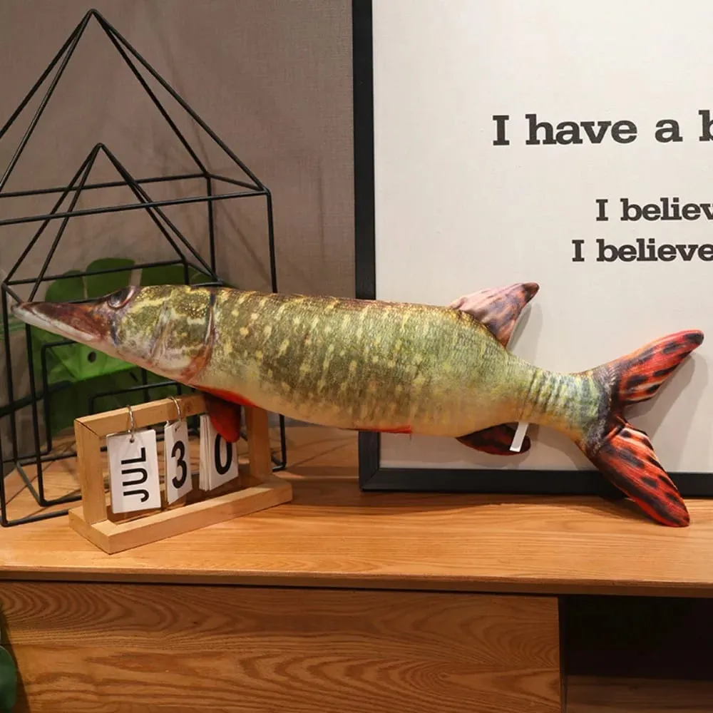 Sofa Cushion Perch Simulation Fish Pillow Stuffed Grouper Cartoon Fish Soft PP Cotton Fish Anime Pillow Gifts