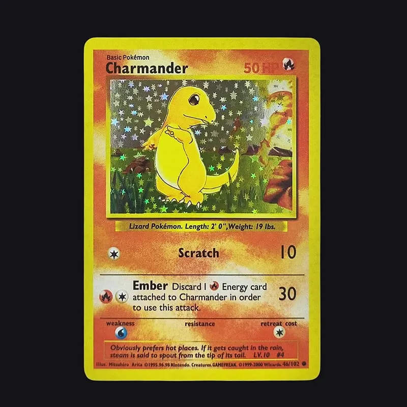 Proxy PKM English GAME 1ST EDITION Charizard Blastoise Venusaur Mewtwo Holo TCG Game Collection Card