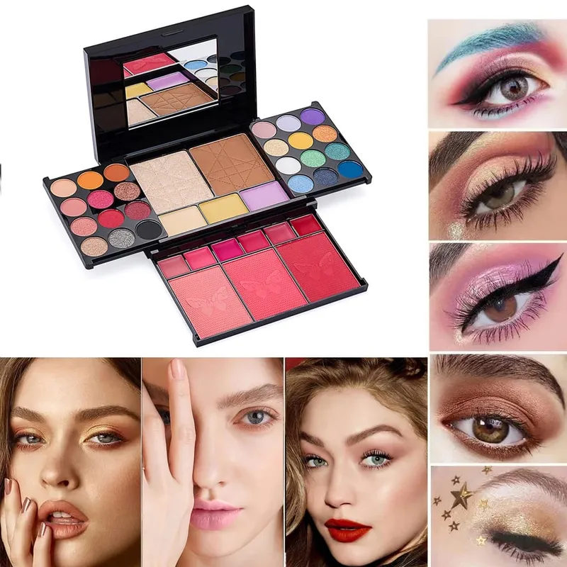 Makeup Kit for Women Full Kit Makeup Gift Set All in One Makeup Kit with 38 Colors Eyeshadow Brushes Lip Glosses Mirror