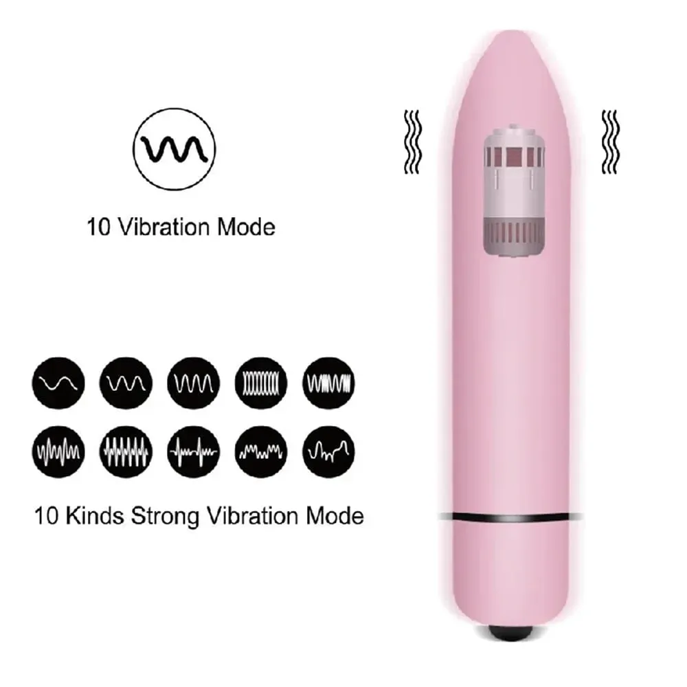 Mini Bullet Vibrator for Women Masturbation 10 Speeds Vibration G Spot Clitoris Anal Stimulator Vagina Massager Adult Sex Toys — image 3