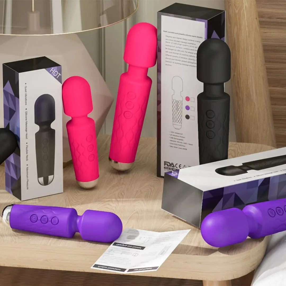 Magic-Wand Dildo Powerful AV Vibrator 20 Speeds for Women Nipple G Spot Clitoris Stimulator Female Masturbation Adult Sex Toys