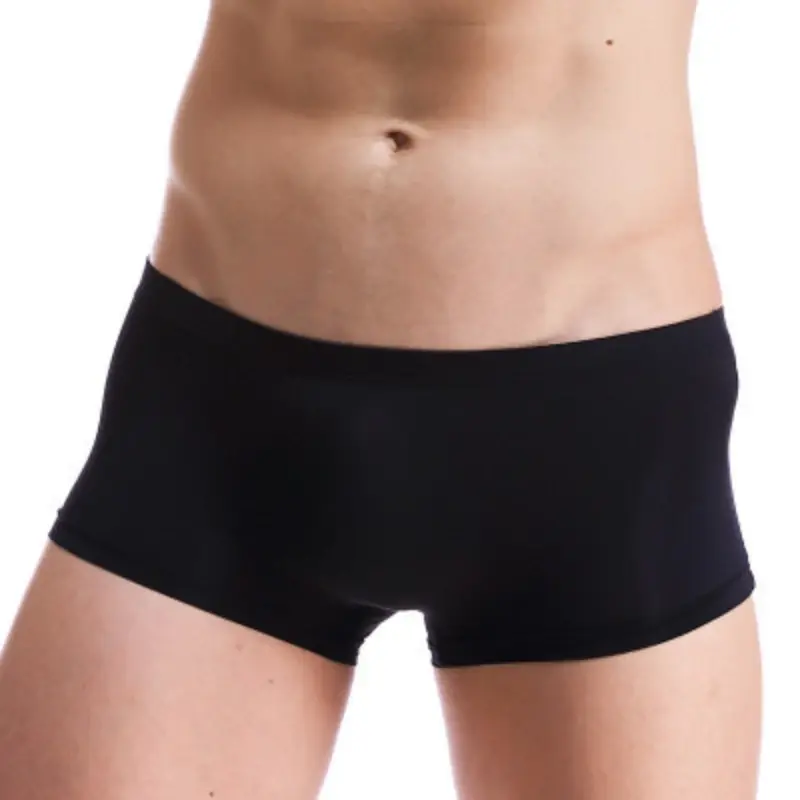 Men Trunks Ice Silk Boxer Thin Translucent Panties Sexy Breathable Underwear Low-Rise U Convex Underpants Knickers Slip Homme — image 4