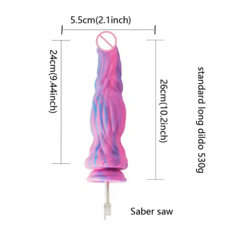Šavlová přímočará pila velká silikonová dilda přímočará pila 3XLR VAC-U-LOCK Adaptérové ​​nástavce Sex Machine
