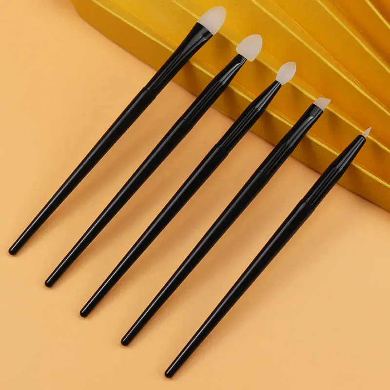 1/5Pcs Silicone Eyeshadow Brushes Soft Lip Balm Eyeliner Applicator Concealer Eyebrow Brushes Portable Facial Makeup Beauty Tool — image 2