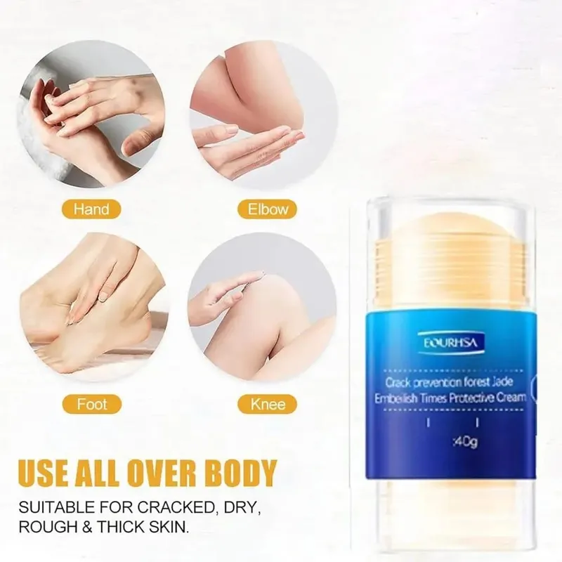Deeply Nourishing Cracked Feet Cream Stick Easy to Absorb Moisturizing Preventing Cracked Feet Cream Gentle Mild