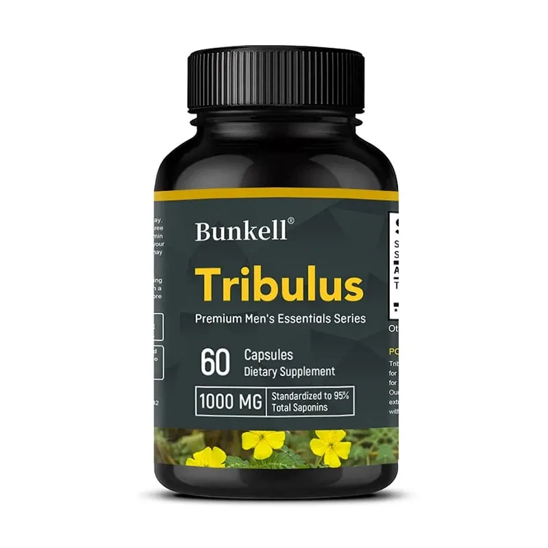 Tribulus Terrestris Capsules - Boosts Energy Improves Mood Enhances Endurance and Athletic Performance - 120 Capsules