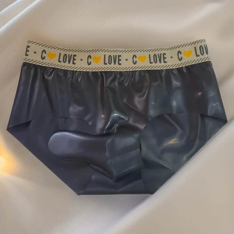 Gays Sexy Penis Sleeves Briefs for Men JJ Rubber Bag Hip Gun Bullet Separation Self Rolling Leak Proof Rubber Airplane Underwear