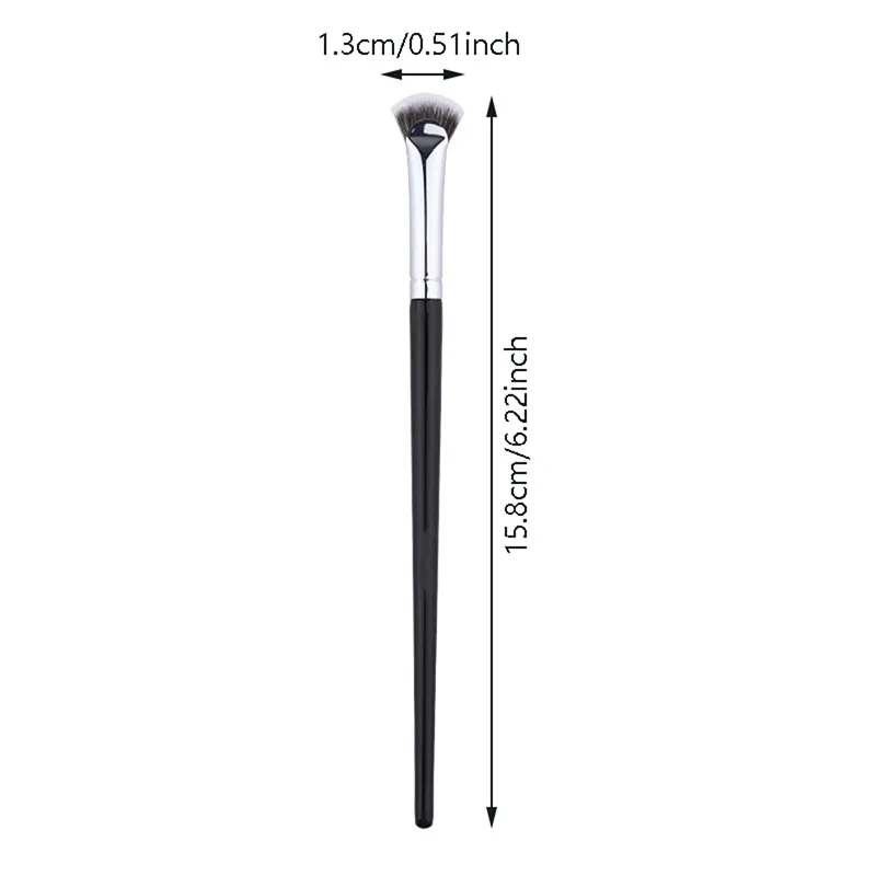 1PC Fan-shaped Eyelash Brush Soft No Shedding Professional Beauty Eyelash Makeup Brushes Mascara Highlighter Powder Smudge Tool