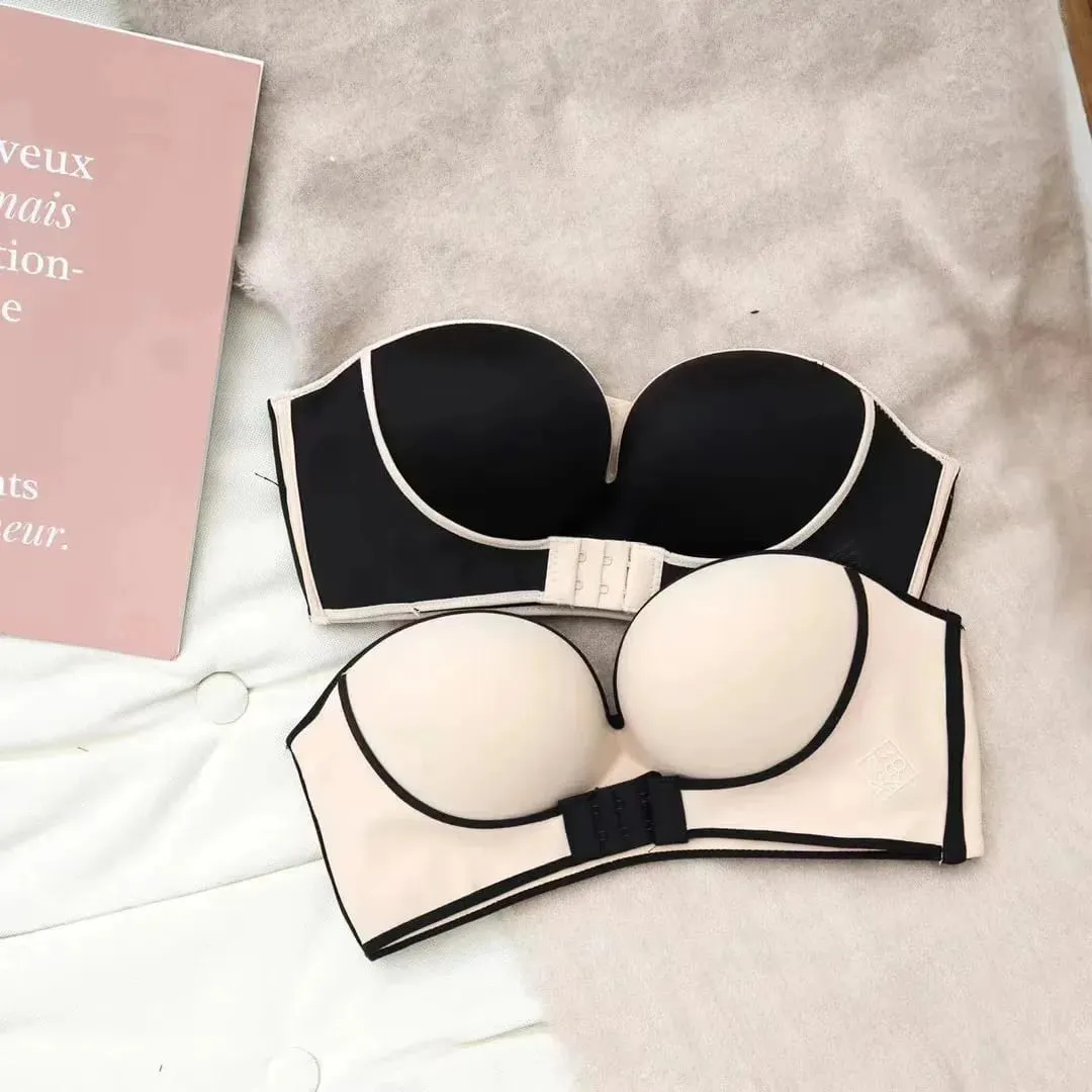 NEW Women's Cotton Bra Sexy Underwear Fashion Push Up Comfort Brassiere Strapless Breathable Underwear Female Lingerie