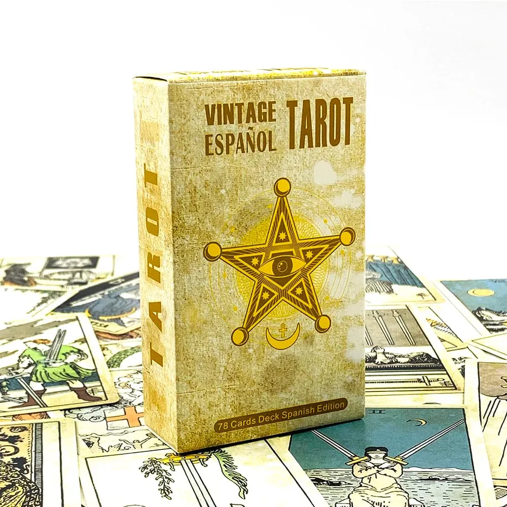 Spanish Tarot Cards 78pcs Tarot Deck Family Leisure and Entertainment Card Games Perfect For Spiritual Guidance & Gift Giving — image 1