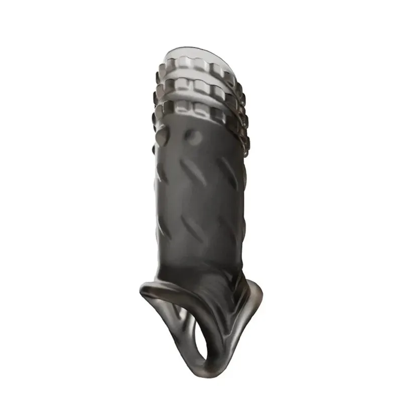 Adult Games Silicone Penis Sleeve Penis Enlargement Sleeve Dick Extender Penis Enlarger Sex Toys For Men Delay Reusable