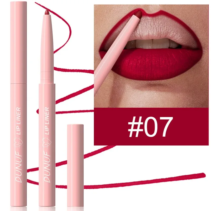Multi Color Matte Lip Liner Crayon Velvet Waterproof Lip Pencil for Outline & Fill Lips Long Lasting Non Stick Lip Makeup